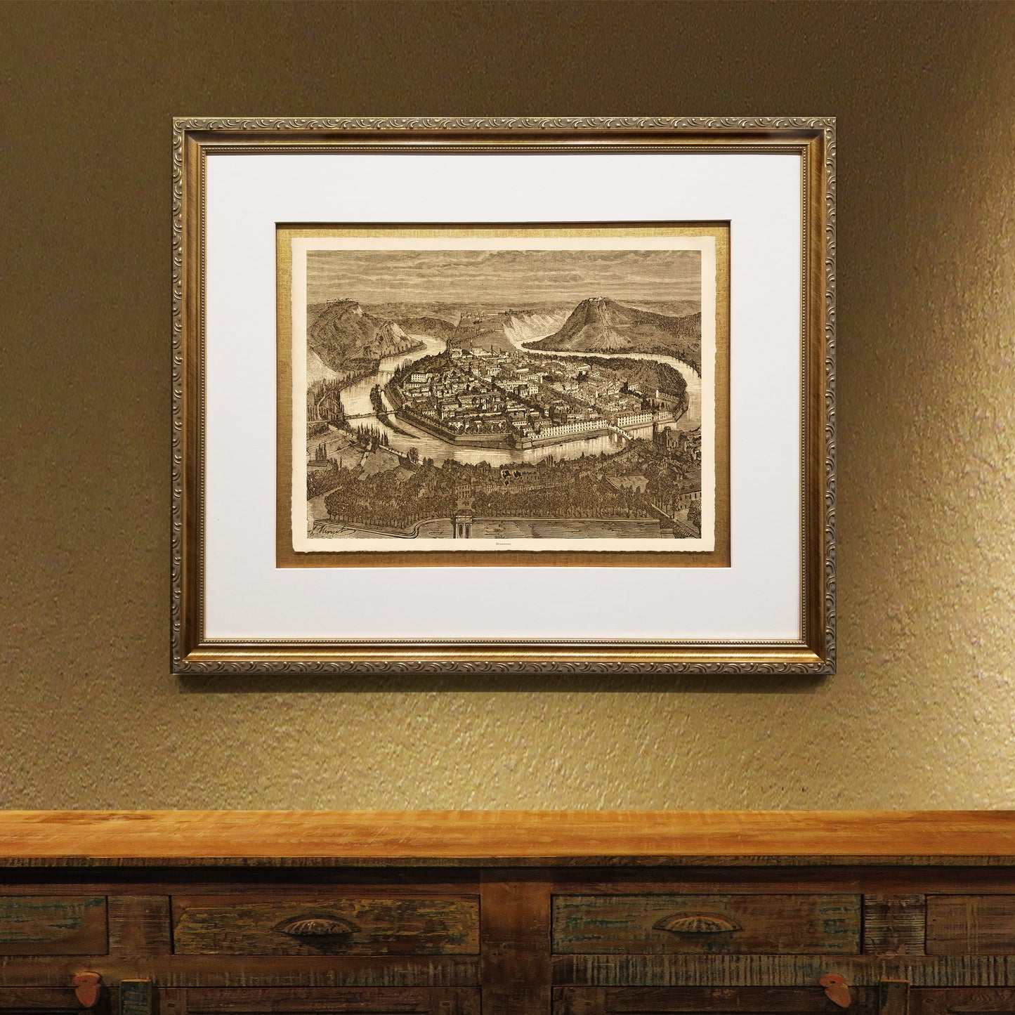 Besancon Framed Fine Art Prints Gifts Antique Europe Wall Art