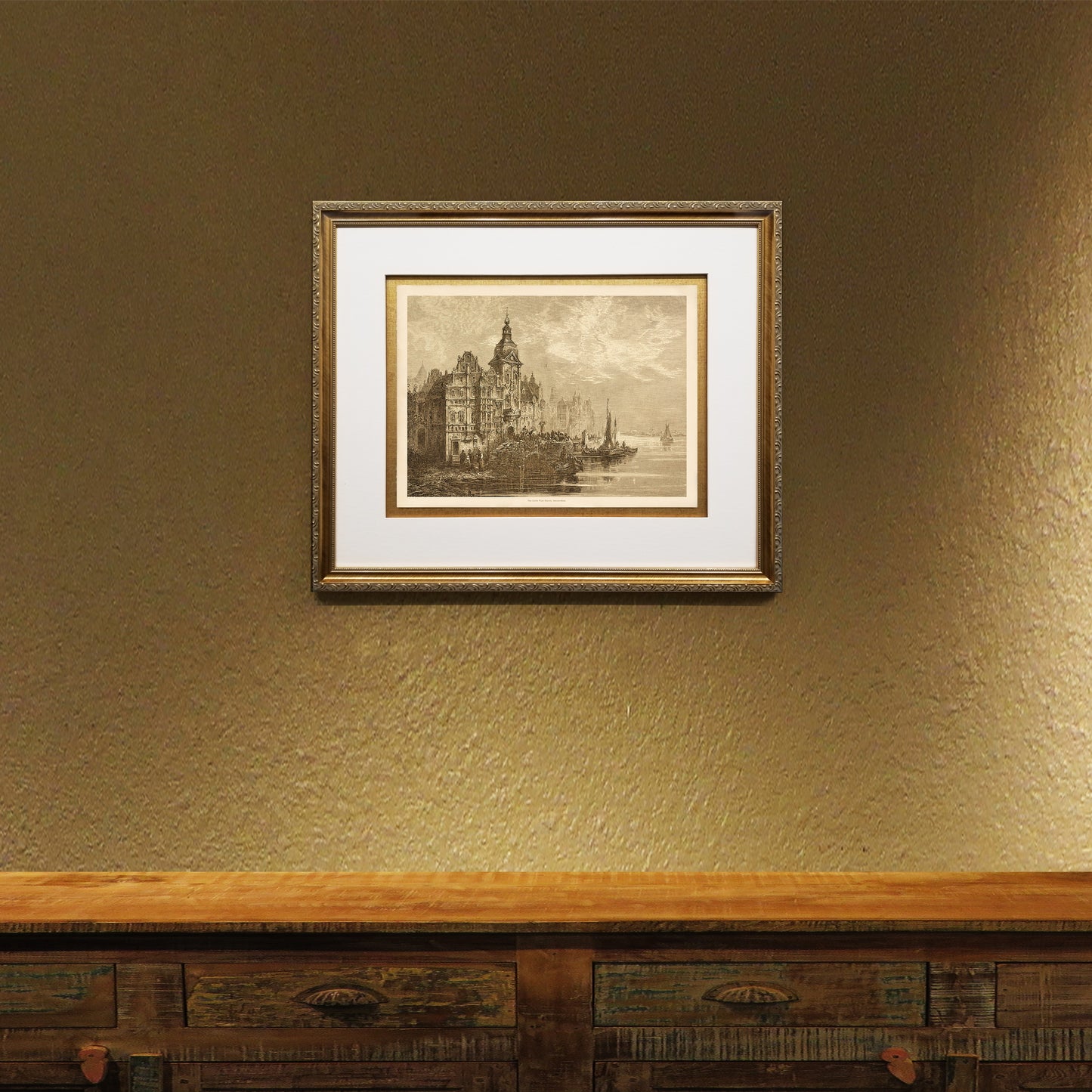 The Little Fish-Haven, Amsterdam Framed Fine Art Prints Gifts Antique Europe Wall Art