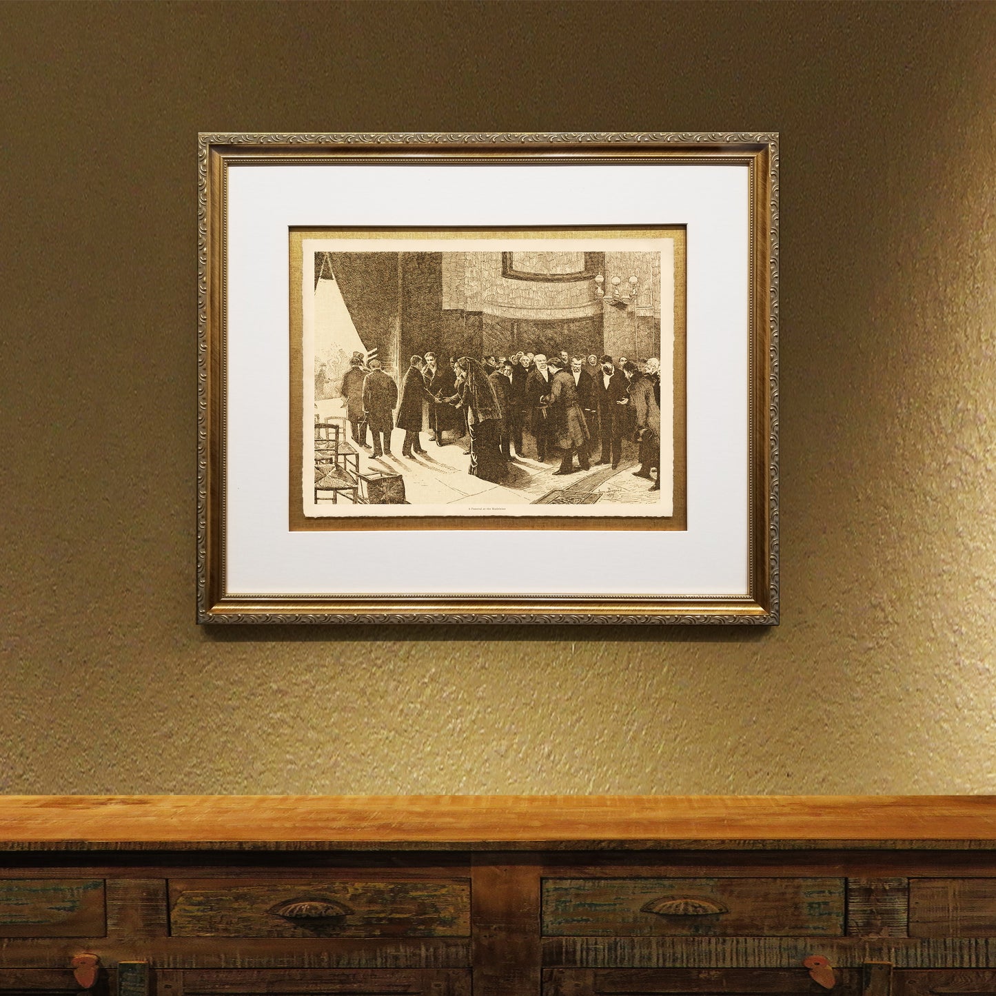 A Funeral at the Madeleine Framed Fine Art Prints Gifts Antique Europe Wall Art