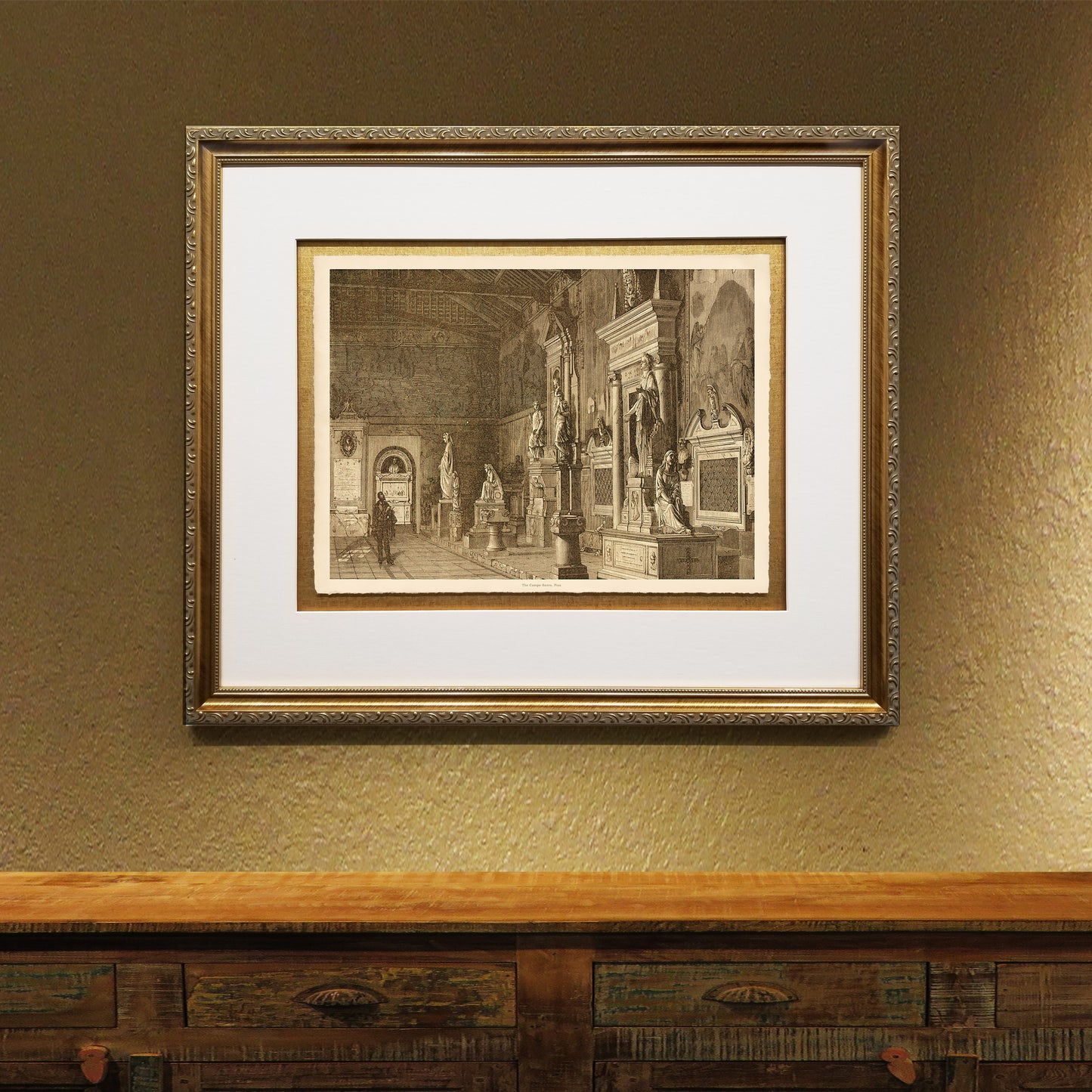 The Campo Santo, Pisa Framed Fine Art Prints Gifts Antique Europe Wall Art