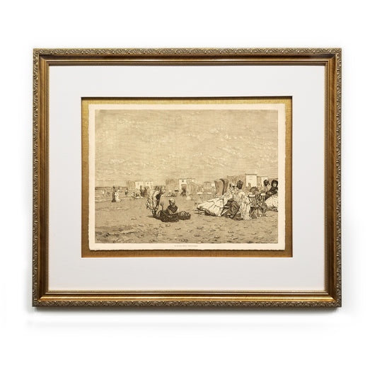 At the Sea-Shore, Scheveningen Framed Fine Art Prints Gifts Antique Europe Wall Art