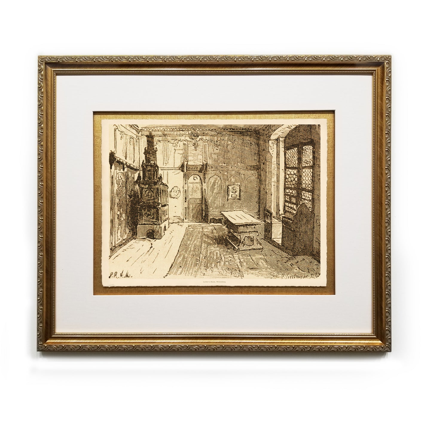 Luther's Room, Wittenberg Framed Fine Art Prints Gifts Antique Europe Wall Art