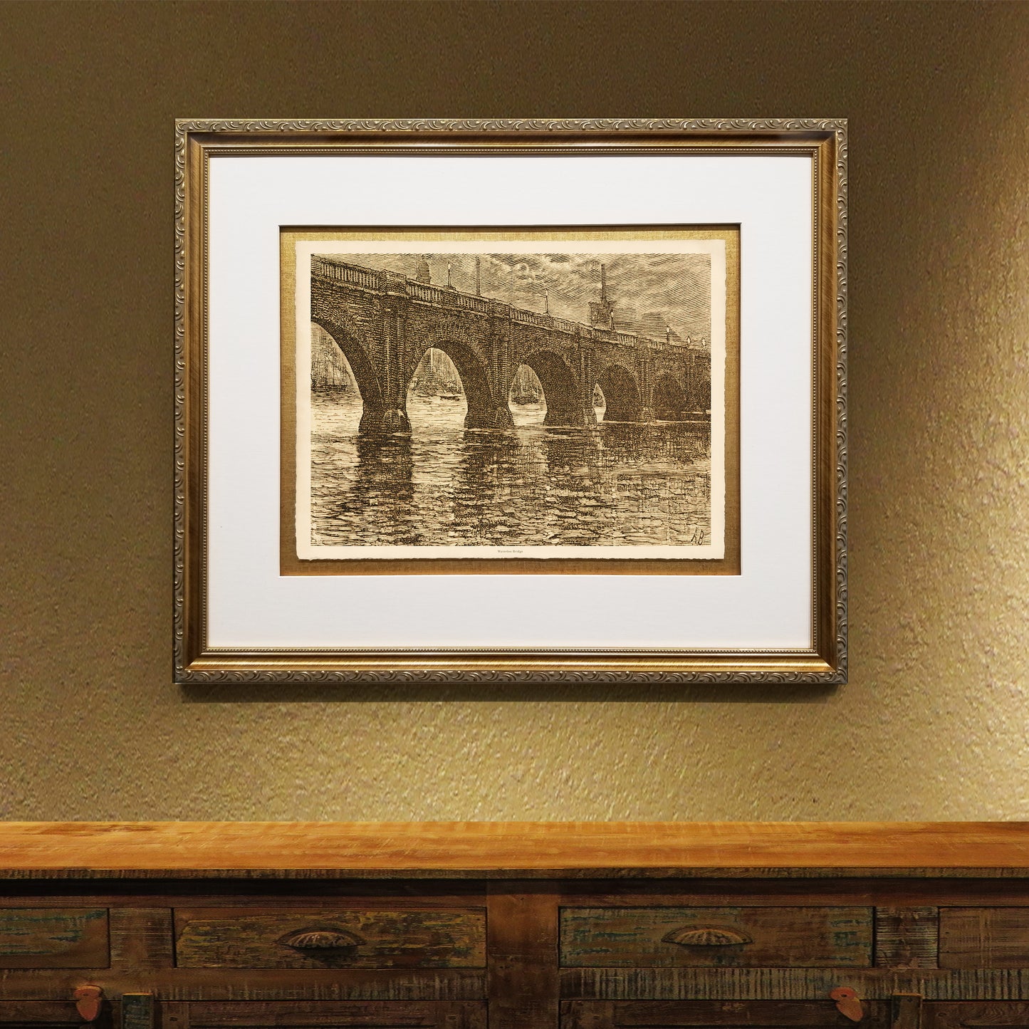 Waterloo Bridge Framed Fine Art Prints Gifts Antique Europe Wall Art