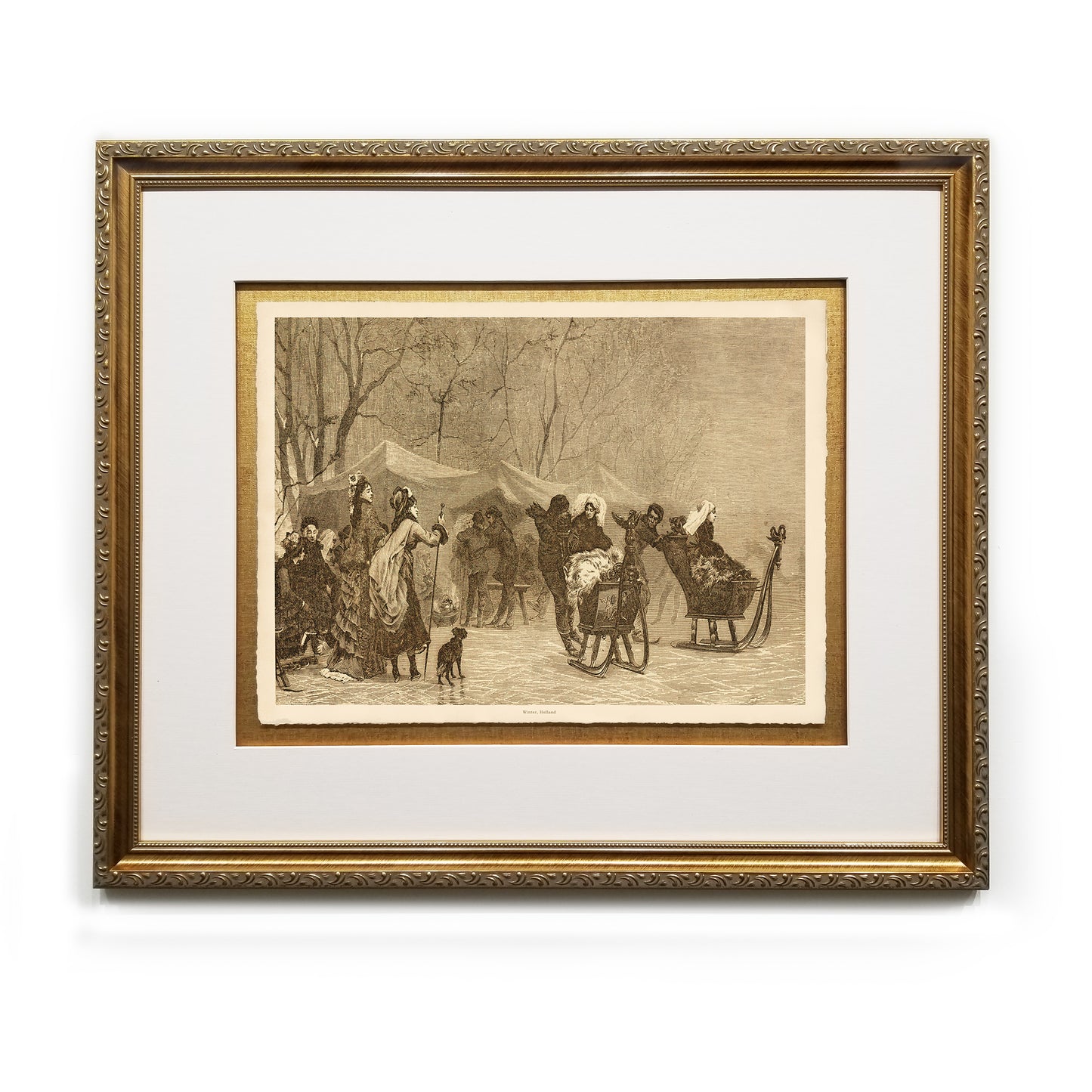 Winter, Holland Framed Fine Art Prints Gifts Antique Europe Wall Art