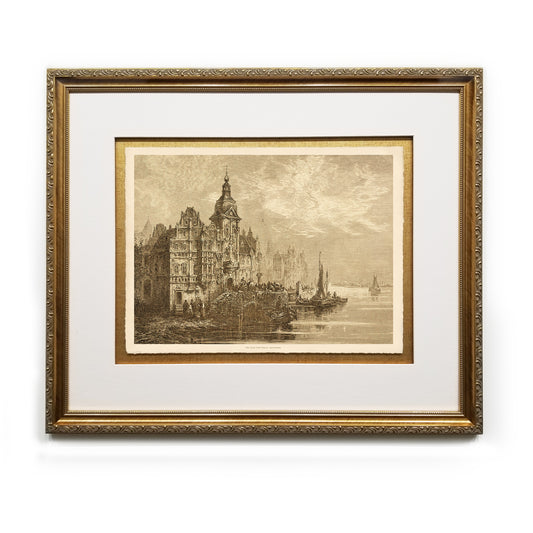 The Little Fish-Haven, Amsterdam Framed Fine Art Prints Gifts Antique Europe Wall Art