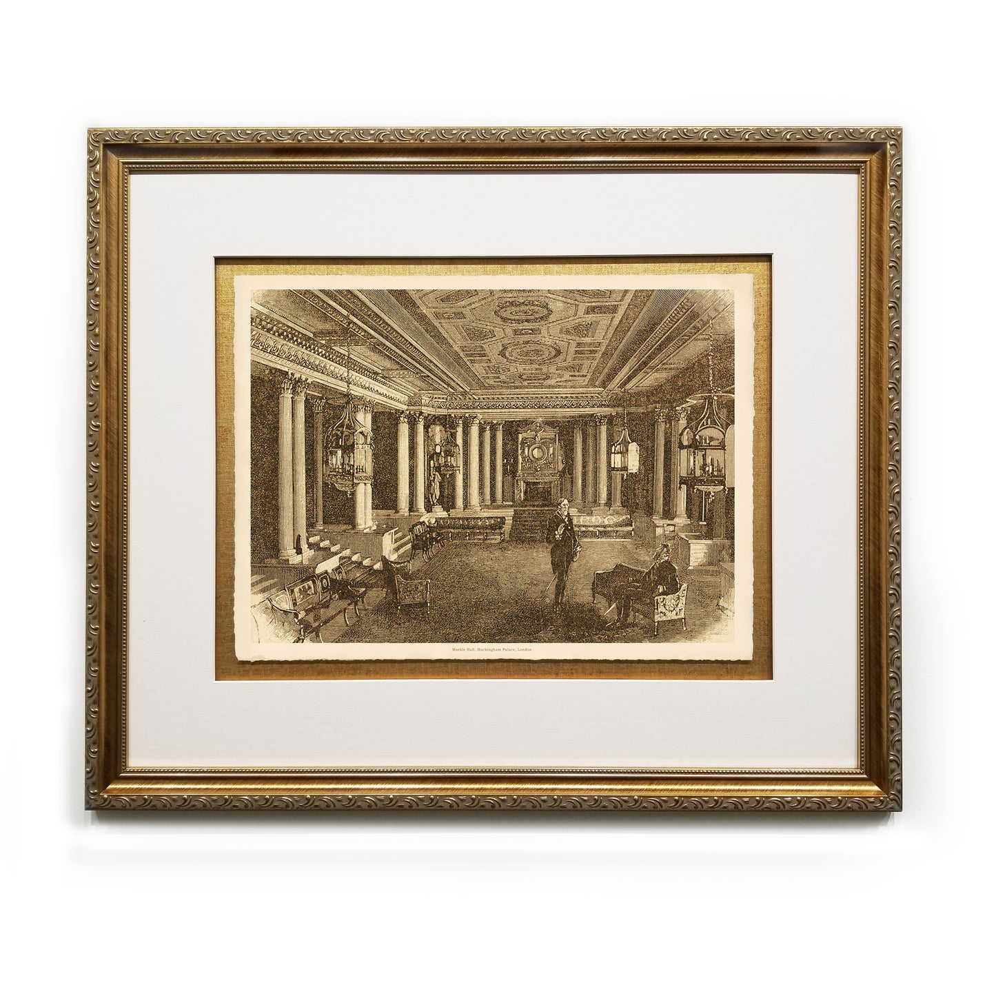 Marble Hall, Buckingham Palace, London Framed Fine Art Prints Gifts Antique Europe Wall Art