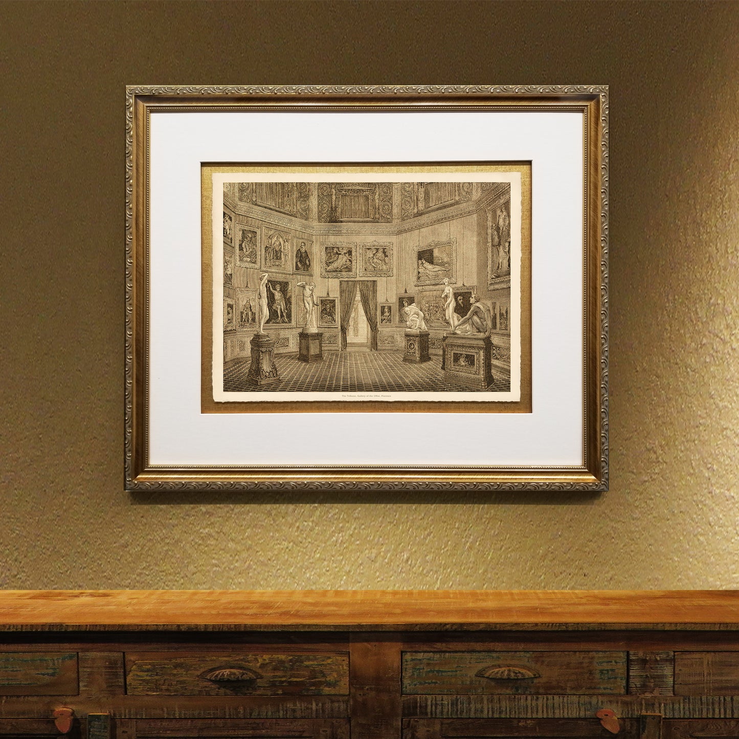 The Tribune, Gallery of the Uffizi, Florence Framed Fine Art Prints Gifts Antique Europe Wall Art