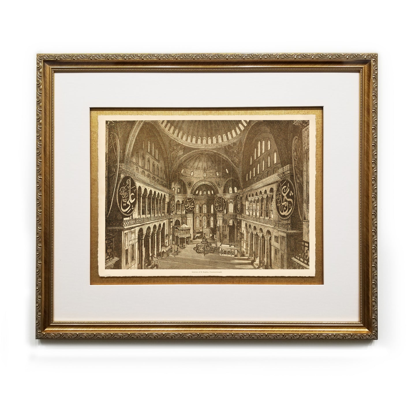 Interior of St Sophia, Constantinople Framed Fine Art Prints Gifts Antique Europe Wall Art